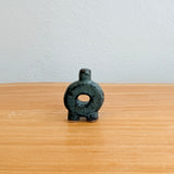 "Disk" Bud Vase #01 - Dark Green