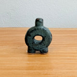 "Disk" Bud Vase #01 - Dark Green