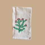 Linen Napkins - Embroidered - Australian Flora & Fauna