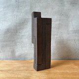 Block Vase - Dark Brown - Medium