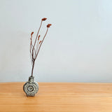 "Disk" Bud Vase #02 - White Wash