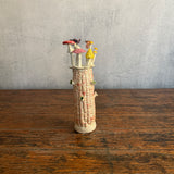 "Corn" Vase #01 - Pink - Small