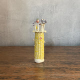 "Corn" Vase #02 - Bright Yellow - Small