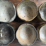 Rinka (Flower) Bowl - Shirokake - Medium