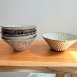 Breakfast Bowl #04 - Carved - White Wash