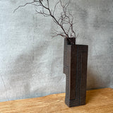 Block Vase - Dark Brown - Medium