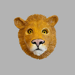 "Lion Face" - Ceramic Sculpture • Jun25