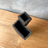Block Vase - Dark Brown - Medium