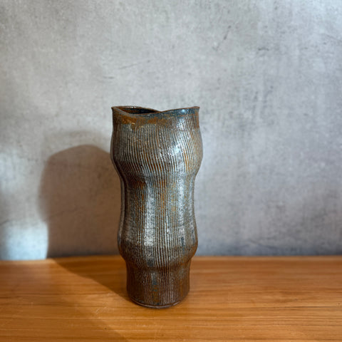 "Combed" Vase - Tall - Large • May25 • TH0007