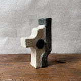 "Robot" Vase - Black & White - Small