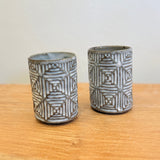 "Straw White" Cups - Carved • May25 • TH1103