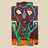 "Green John" - Mixed Media