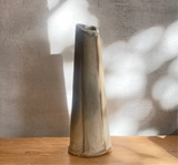 Vertical Layer Vessel #01 - Shino Glaze - July 2024