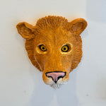 "Lion Face" - Ceramic Sculpture • Jun25