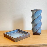 Terunobu Hirata - Square Ceramic Dish in "Pale Moon" Glaze