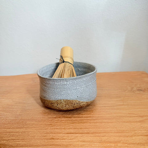 "White Crackle" Chawan (Tea Bowls) • May25 • TH1002