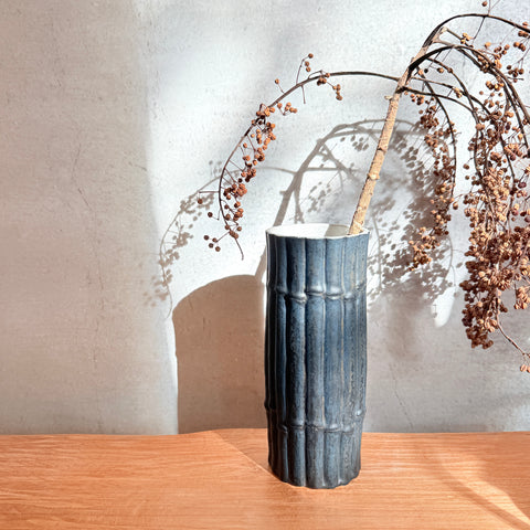 Cylinder Vase - Black Bamboo • May25 • TH0206