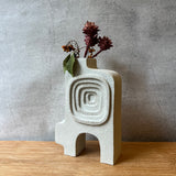 "Oscillate" - Sculpture / Vase - White