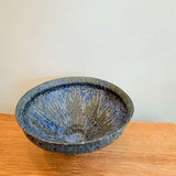 Deep Bowl - Dappled Green / Blue