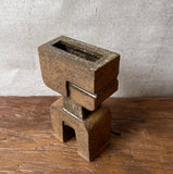 "Robot" Vase - Dark Brown - Large