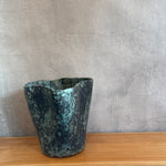 Wave Vase - Green Speckle - Large • Dec24