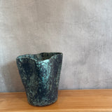 Wave Vase - Green Speckle - Large • Dec24