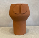 "Rattan in Terracotta" Vase  - New Work