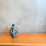 Green & White Tokkuri (Sake Pourer) - Faceted • May25 • TH0410