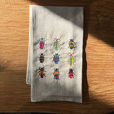 Linen Napkins - Embroidered - Australian Flora & Fauna