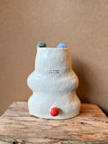 "Some White Bears" Vase - Small #02 (Blue & Green) • serious PLAY