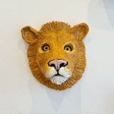 "Lion Face" - Ceramic Sculpture • Jun25