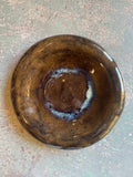 "Dimple" Platter in Green Speckle - Medium