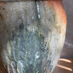 Storage Jar (Lidded) #02 - Wood Fired - Ash & Shino Glaze - July 2024