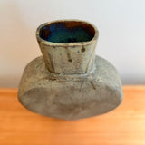 Pedestal "Disk" Vase - Large - Pale Green Wash