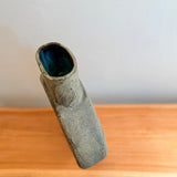 Pedestal "Disk" Vase - Large - Pale Green Wash