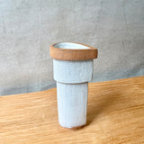 "Wing" Vase - Terracotta & White - Small