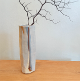 Cylinder Vase - Tall - Facetted - Large • May25 • TH0201