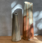 Vertical Layer Vessel #01 - Shino Glaze - July 2024