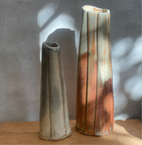 Vertical Layer Vessel #01 - Shino Glaze - July 2024