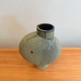 Pedestal "Pod" Vase - Small #01 - Pale Blue Wash