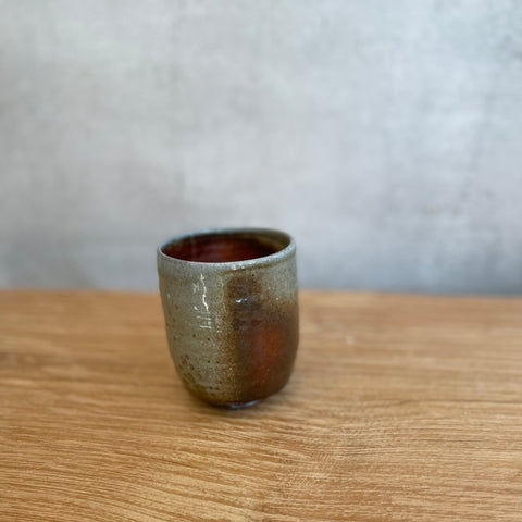 Teacup #05 - Wood Fired - Ash & Shino Glaze - July 2024