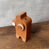 "Robot" Vase - Terracotta & White - Small