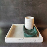 Marble Tray - Square - White