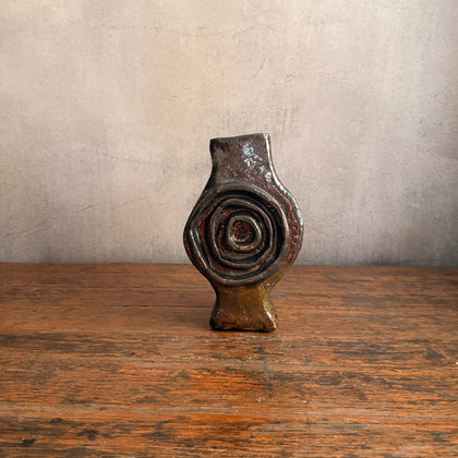 Vase - Medallion / Scroll - Bronze - Small