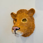 "Lion Face" - Ceramic Sculpture • Jun25