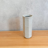 Cylinder Vase - Faceted - "Dragonfly" • May25 • TH0208