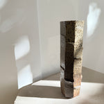 Cylinder Vase - Ash Glazed - Facetted - Tall • May25 • TH0203