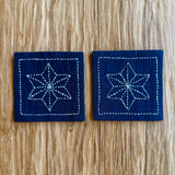 Japanese Coasters (pairs) - Hand Stitched
