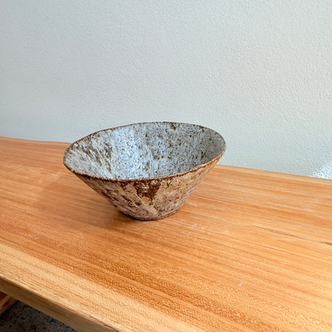 Breakfast Bowl #07 - Carved - Dark Brown