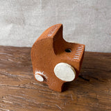 "Robot" Vase - Terracotta & White - Small